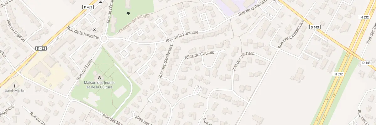 Plan du 3 All du Gaulois à Saint-Marcel-lès-Valence