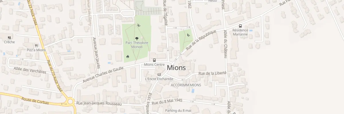 Plan du 3 Pl de la République à Mions