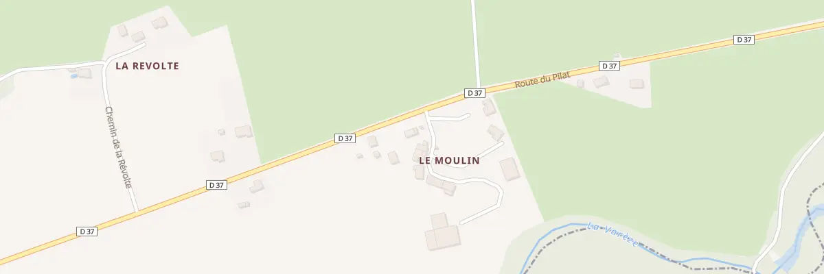 Plan du 2510 Rte du Pilat à Monsteroux-Milieu