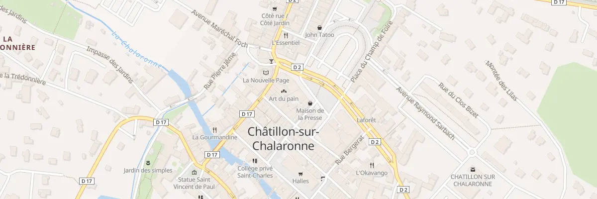Plan du 86 Pl de la République à Châtillon-sur-Chalaronne