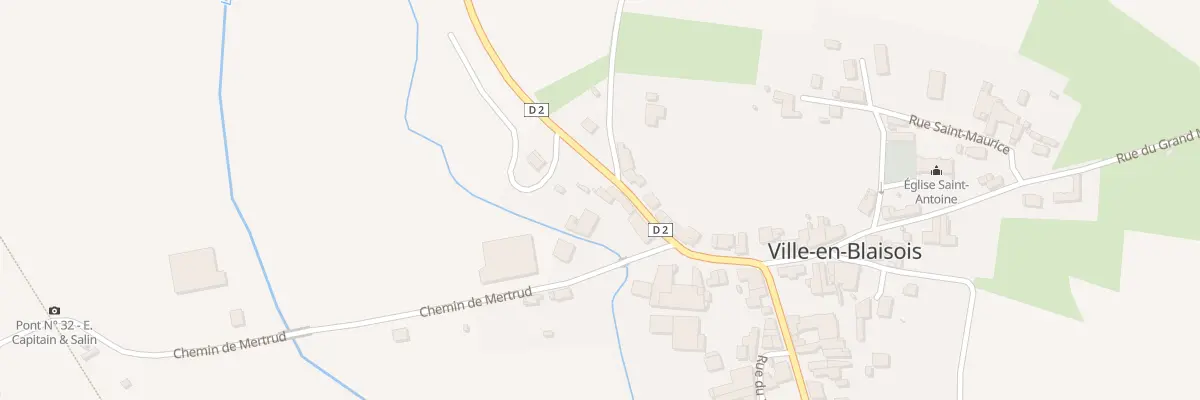 Plan du 4 Che de Mertrud à Ville-en-Blaisois