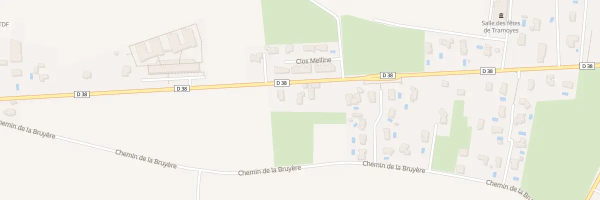 Plan du 597 Rte des Echets à Tramoyes