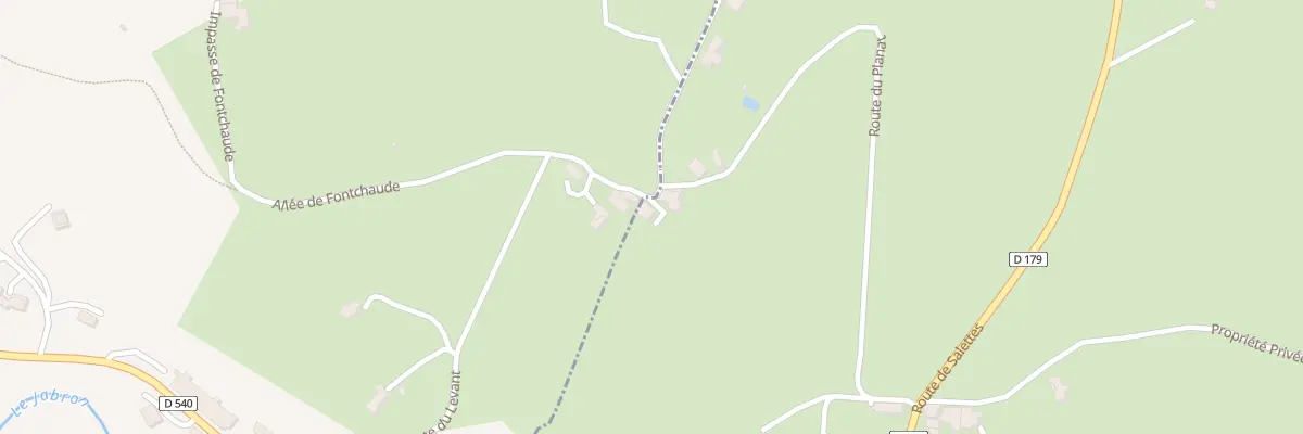Plan du 9 Rte du Planat à Souspierre