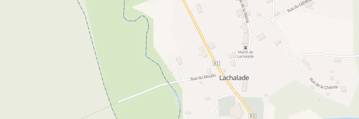 Plan du 2 Rue du Moulin à Lachalade