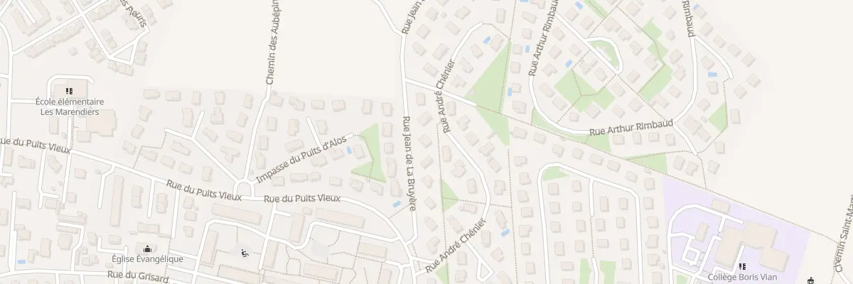 Plan du 12 Rue Jean de La Bruyère à Saint-Priest