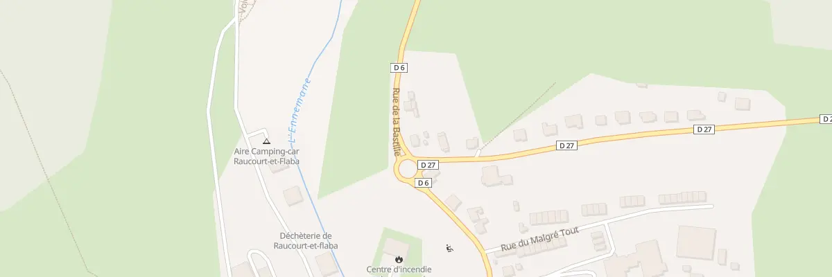 Plan du 25 Rue de la Bastille à Raucourt-et-Flaba