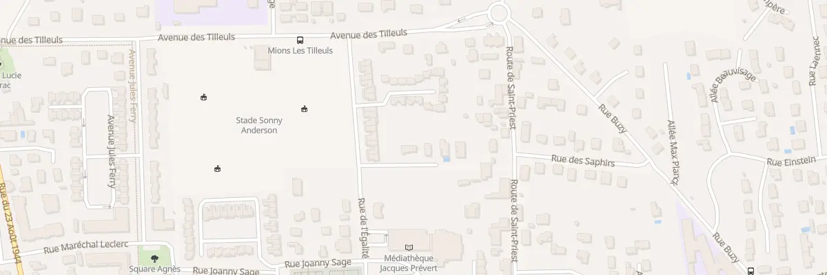 Plan du 81C Rte de Saint Priest à Mions