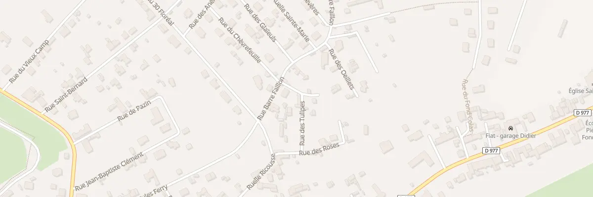 Plan du 3 Rue des Tulipes à Sedan