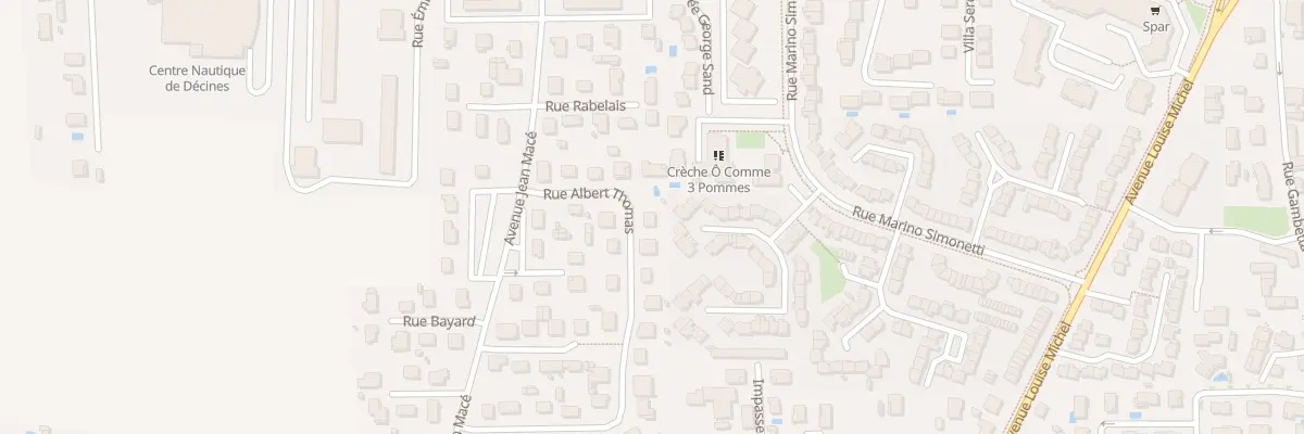 Plan du 11 Rue Albert Thomas à Décines-Charpieu