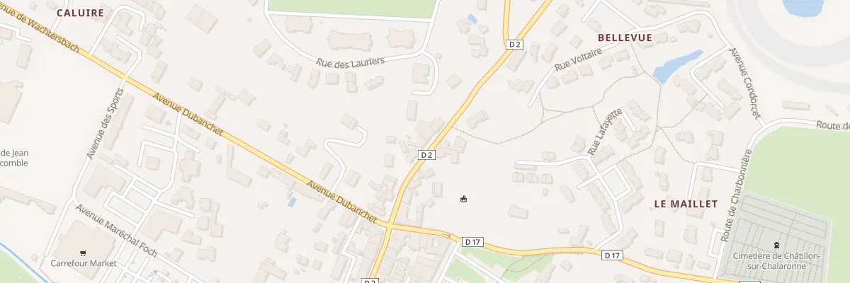 Plan du 93 Av Charles de Gaulle à Châtillon-sur-Chalaronne