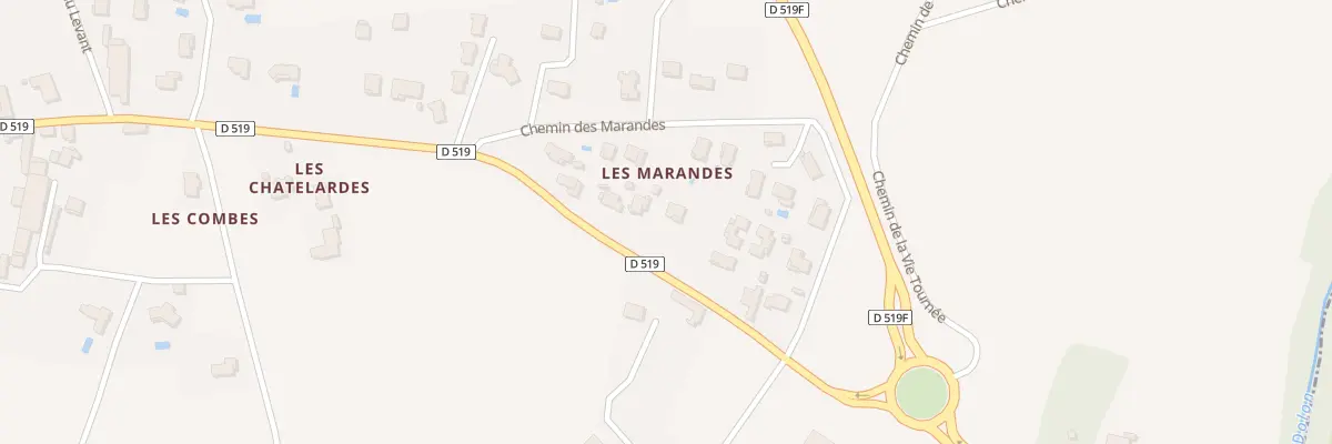 Plan du 408 Rte Départementale 519 à Jarcieu