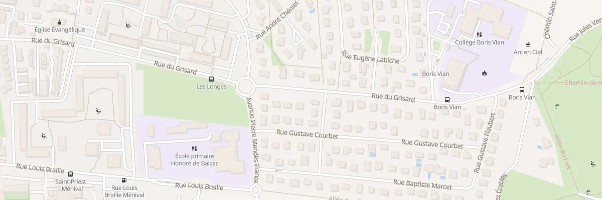 Plan du 68 Rue du Grisard à Saint-Priest