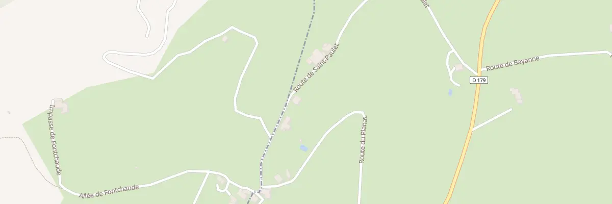 Plan du 3 Rte de St Paulet à Souspierre
