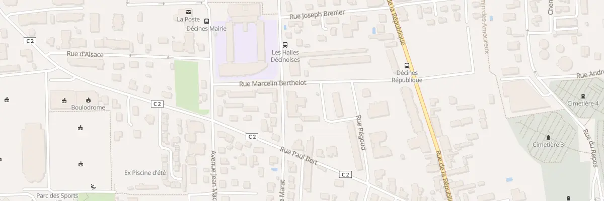 Plan du 39 Rue Marat à Décines-Charpieu