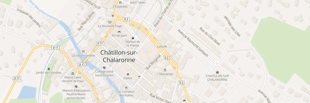 Plan du 60 Av Clément Désormes à Châtillon-sur-Chalaronne