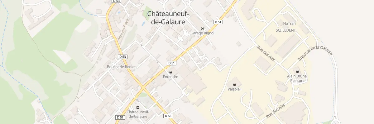 Plan du 14 Rue Felicien Bocon de la Merli à Châteauneuf-de-Galaure
