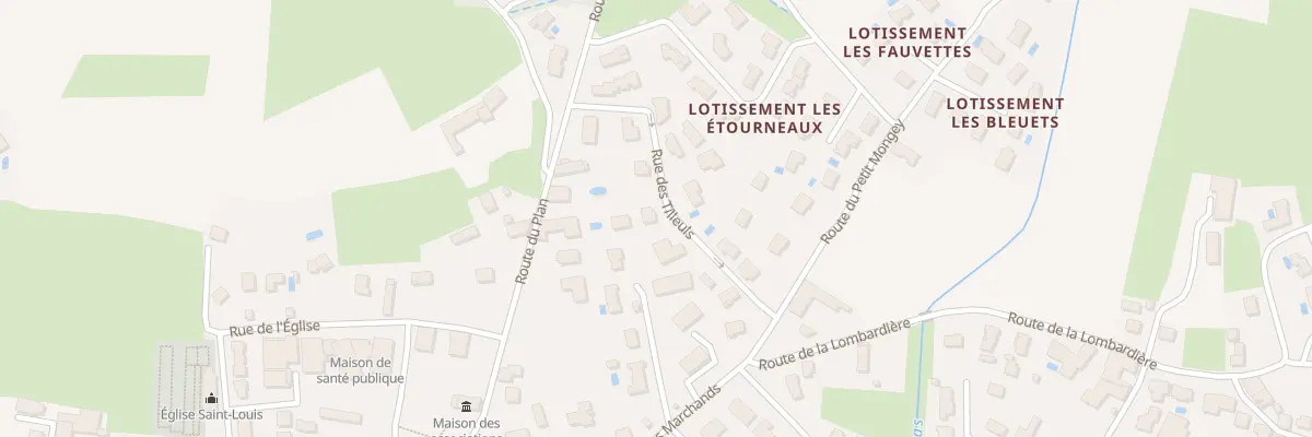 Plan du 5 Rue des Tilleuls à Luzinay