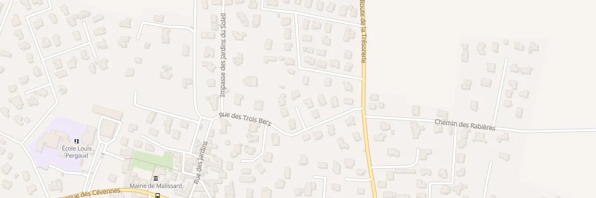 Plan du 12 Rue des Trois Becs à Malissard