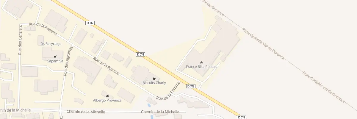 Plan du 1055 N 7 à Saint-Andiol