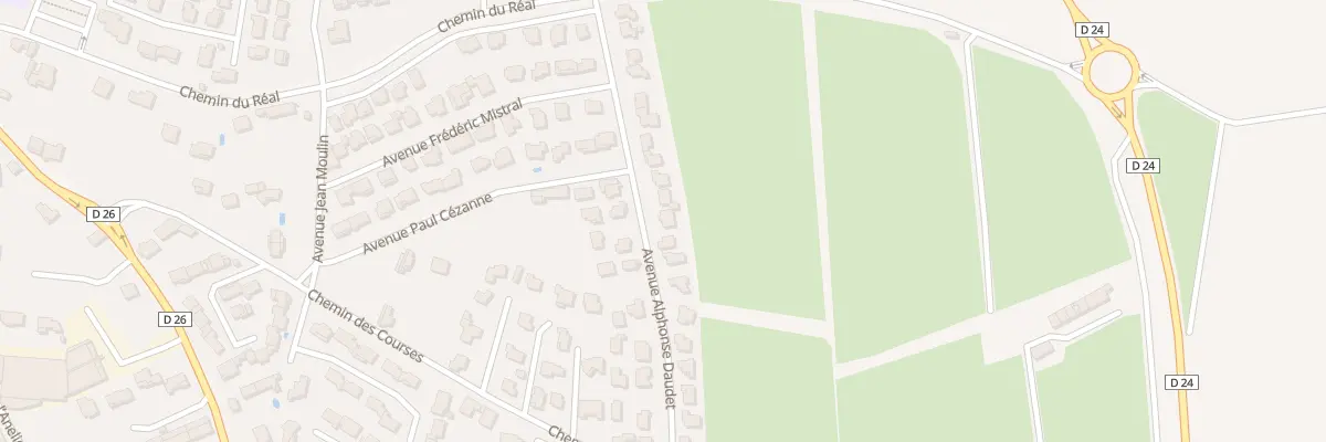 Plan du 48A Av Alphonse Daudet à Cabannes