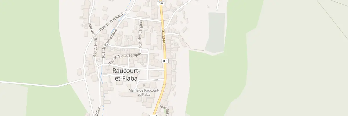 Plan du 25 Gr Grand Rue à Raucourt-et-Flaba