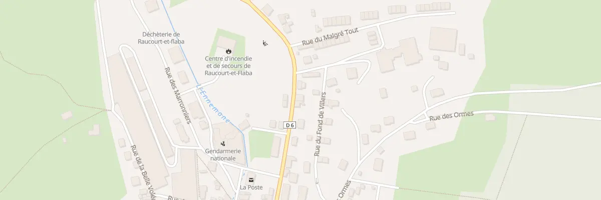 Plan du 11 Rue de la Bastille à Raucourt-et-Flaba