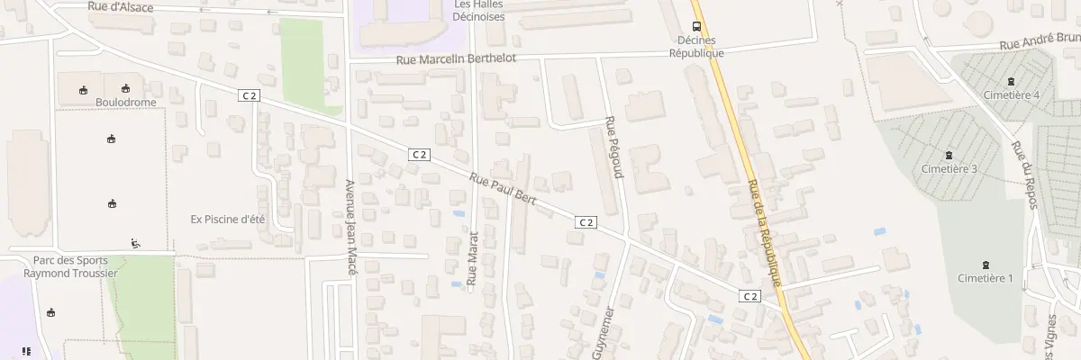 Plan du 61 Rue Paul Bert à Décines-Charpieu