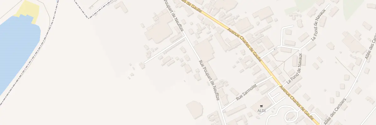 Plan du 14 Rue Poupart de Neuflize à Balan