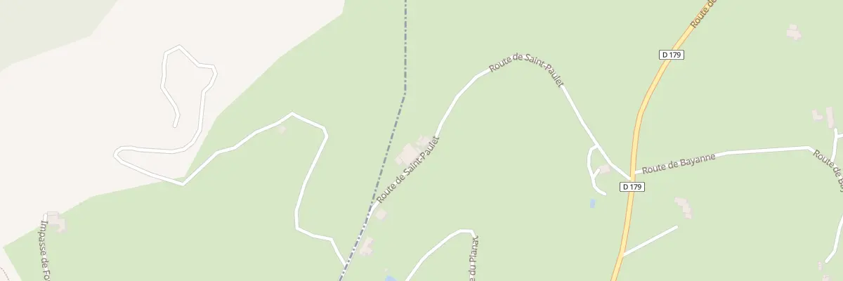 Plan du 4 Rte de St Paulet à Souspierre