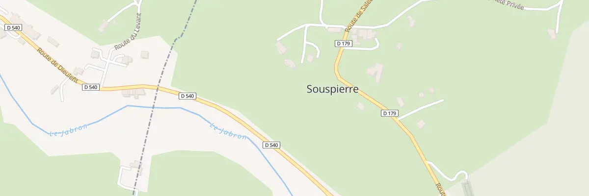 Plan du 3 Rte du Planat à Souspierre