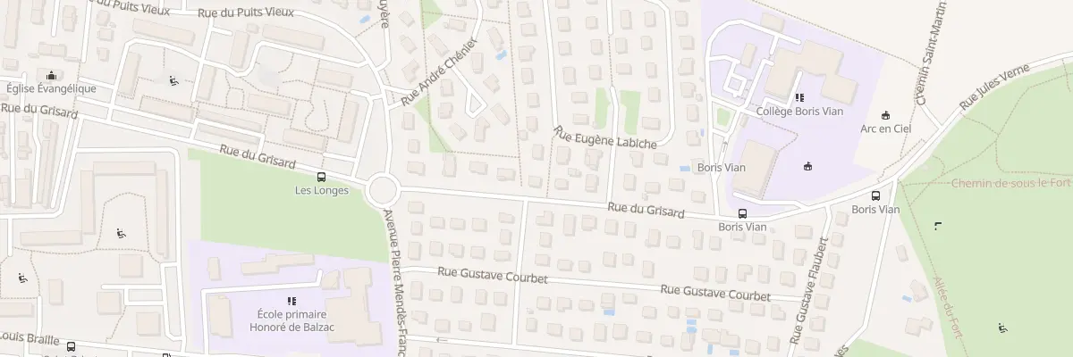 Plan du 99 Rue du Grisard à Saint-Priest