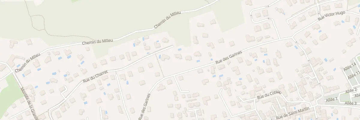 Plan du 235 Rue des Garines à Miribel