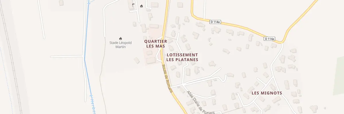 Plan du 4 Lot Les Platanes à Clérieux