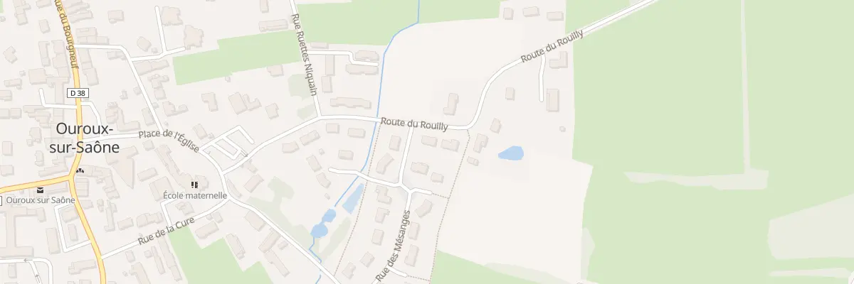 Plan du 16 Rte du Rouilly à Ouroux-sur-Saône
