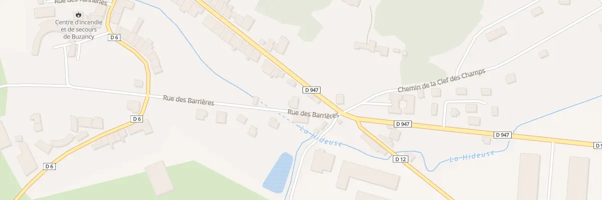 Plan du 2 Rue des Barrieres à Buzancy