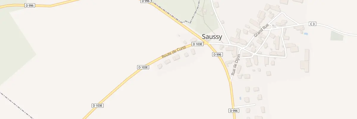 Plan du 6 Rte de Curtil à Saussy