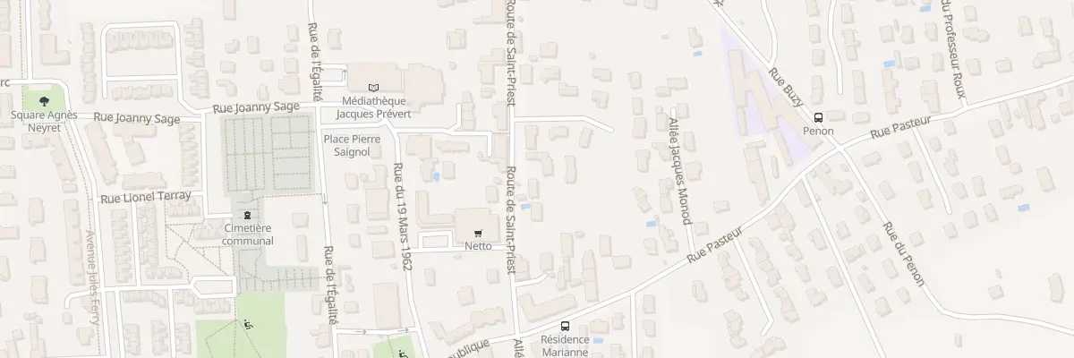 Plan du 128 Rte de Saint Priest à Mions