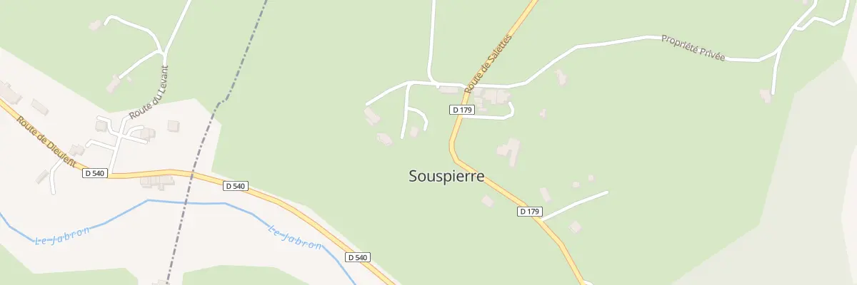 Plan du 1 Rte du Planat à Souspierre