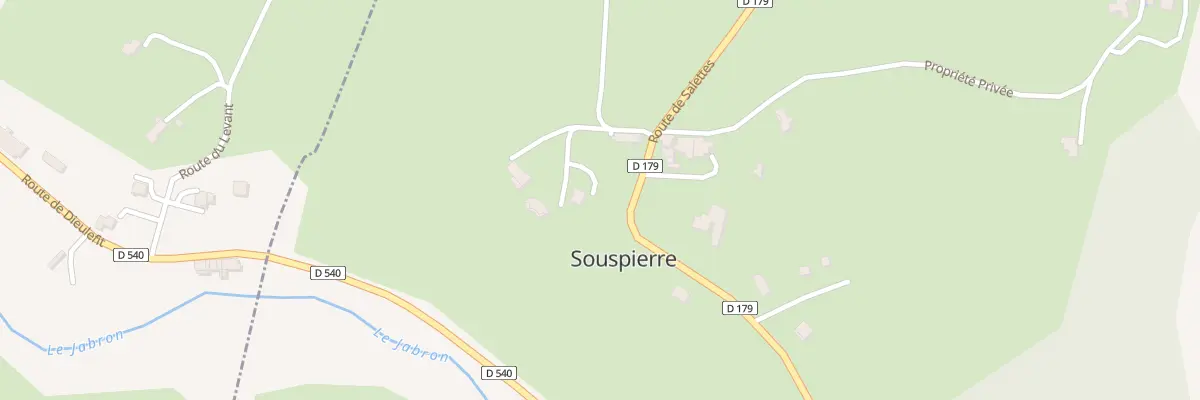 Plan du 1 Rte du Planat à Souspierre