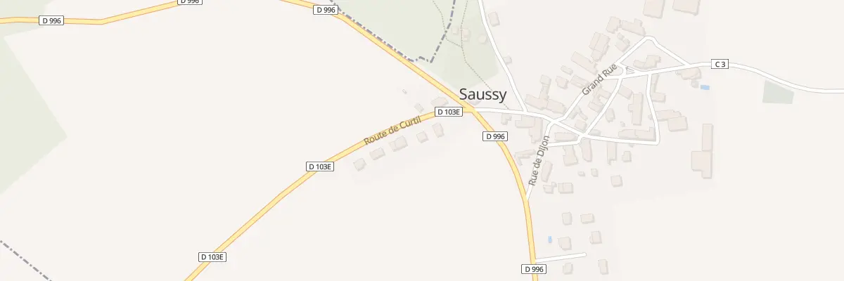 Plan du 4 Rte de Curtil à Saussy