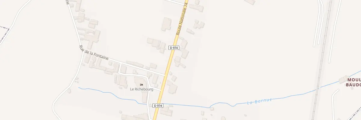 Plan du 14 Rte Nationale 74 à Vosne-Romanée