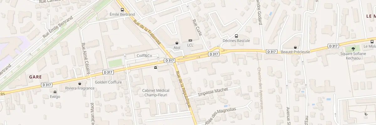 Plan du 236 Av Jean Jaurès à Décines-Charpieu