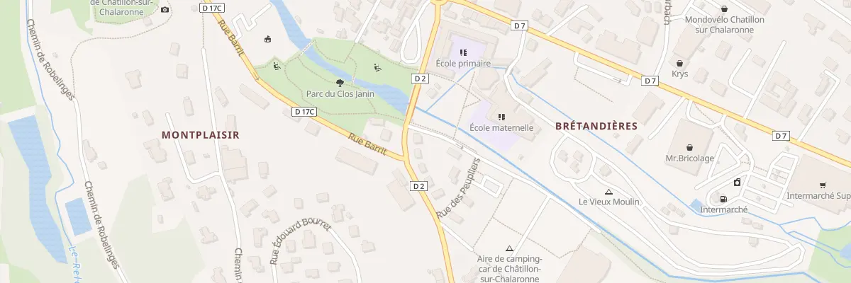 Plan du 12 Rue des Peupliers à Châtillon-sur-Chalaronne