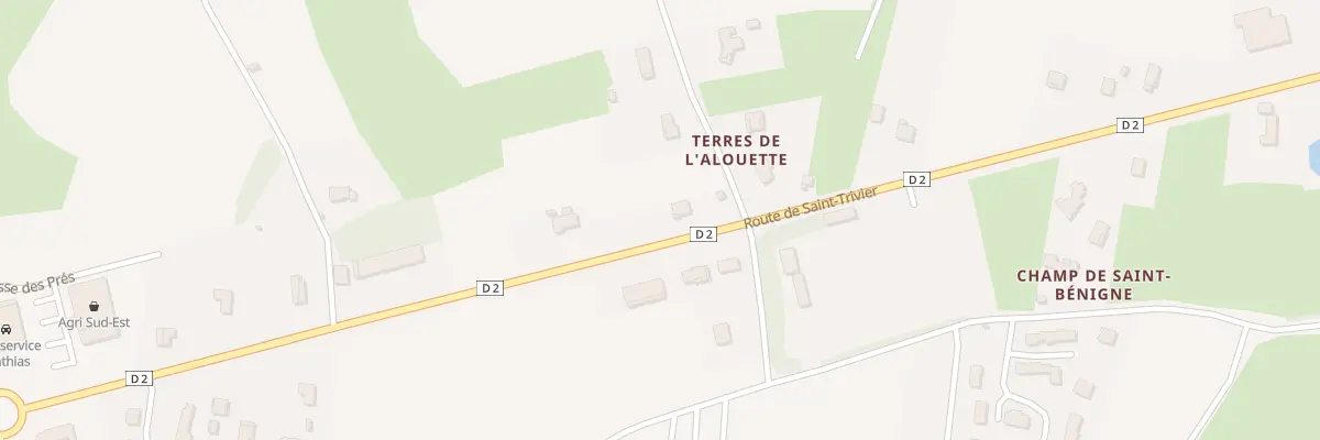 Plan du 762 Rte des Alouettes à Saint-Bénigne