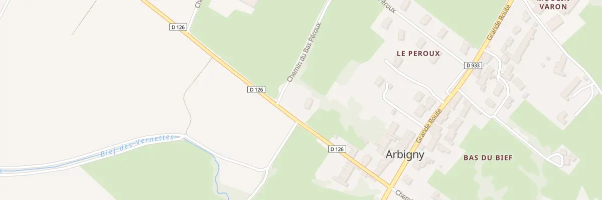 Plan du 6 Che du Bas Peroux à Arbigny