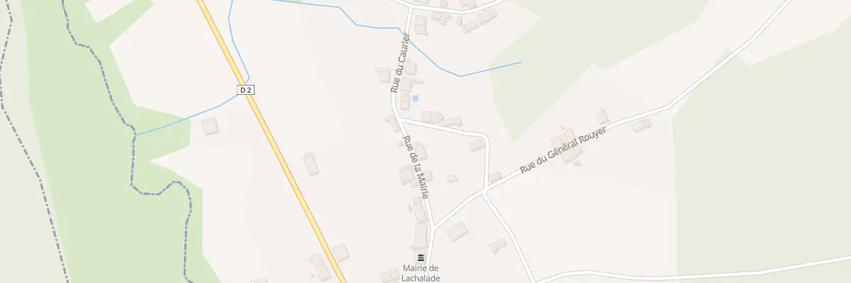Plan du 2 Rue du Caurier à Lachalade