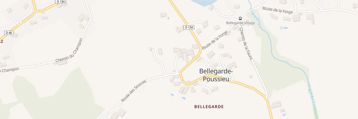 Plan du 827 Rte des Sources à Bellegarde-Poussieu