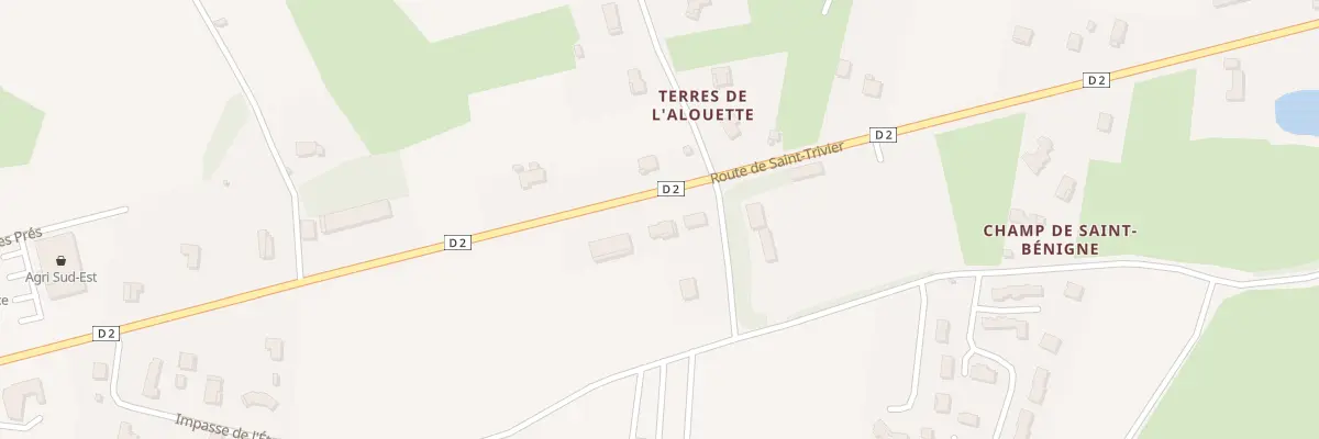 Plan du 625 Vc Les Champs de St Benigne à Saint-Bénigne