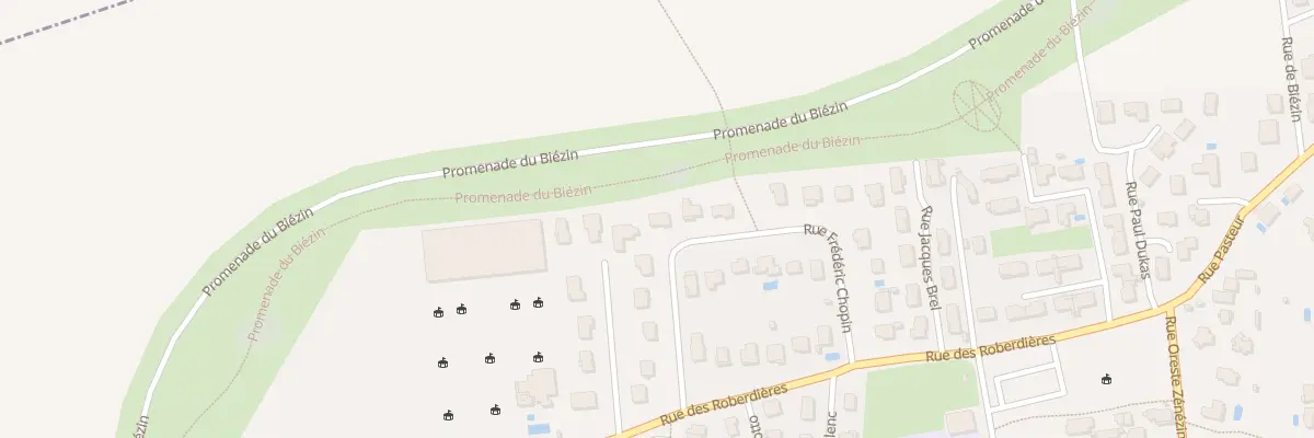 Plan du 13 Rue Frédéric Chopin à Chassieu