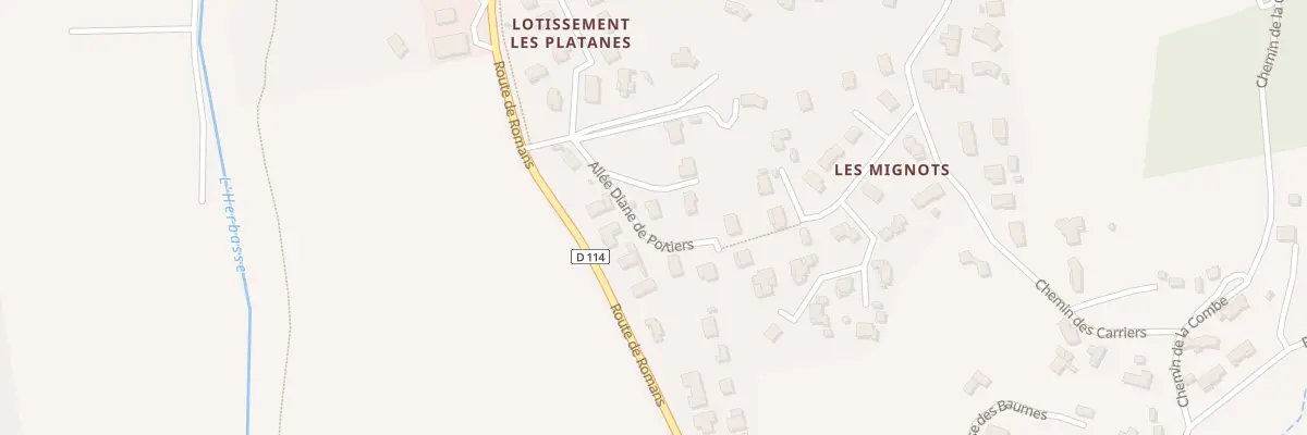 Plan du 1 Lot Les Mignots à Clérieux